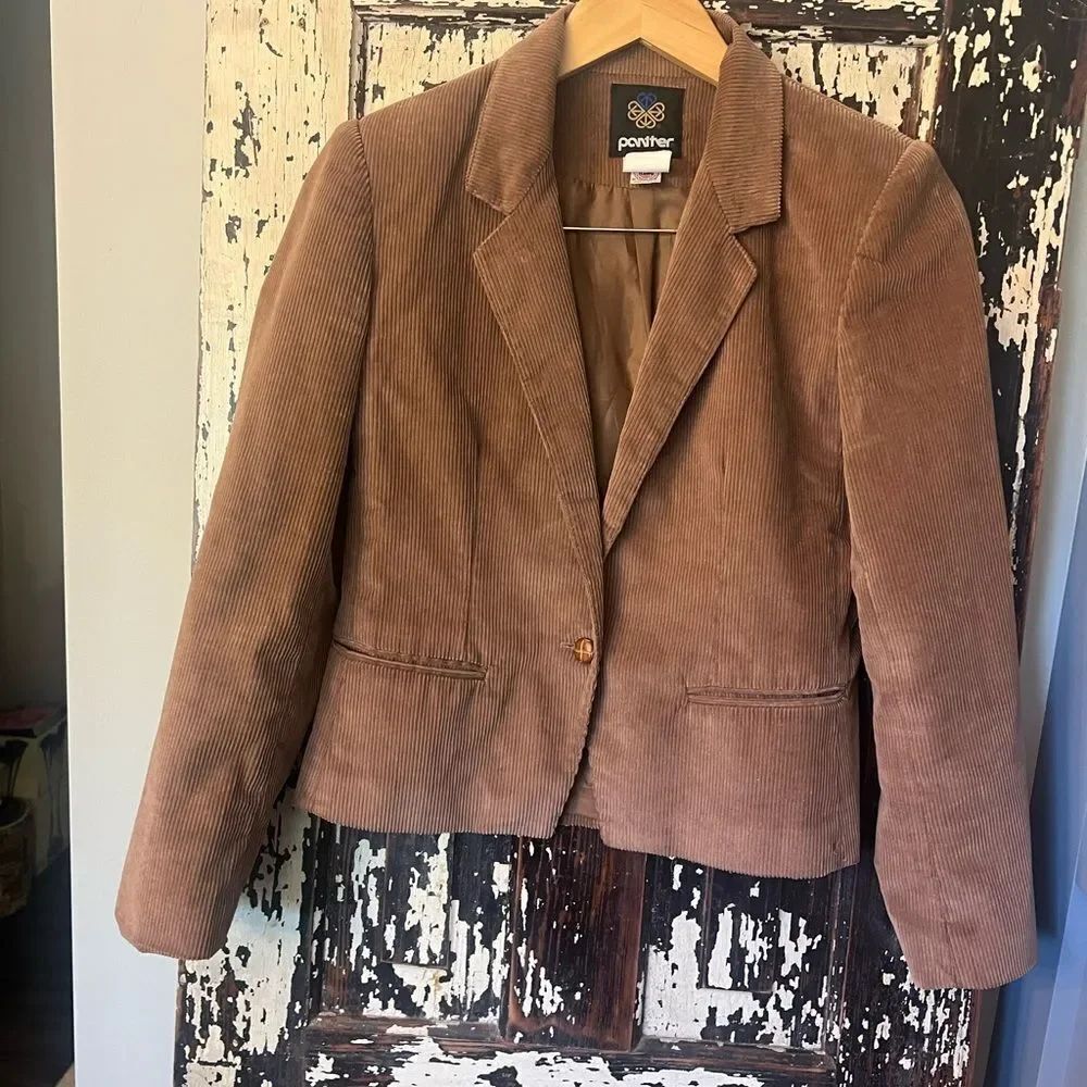 Panter vintage size 5/6 Women's Brown Corduroy Blazer